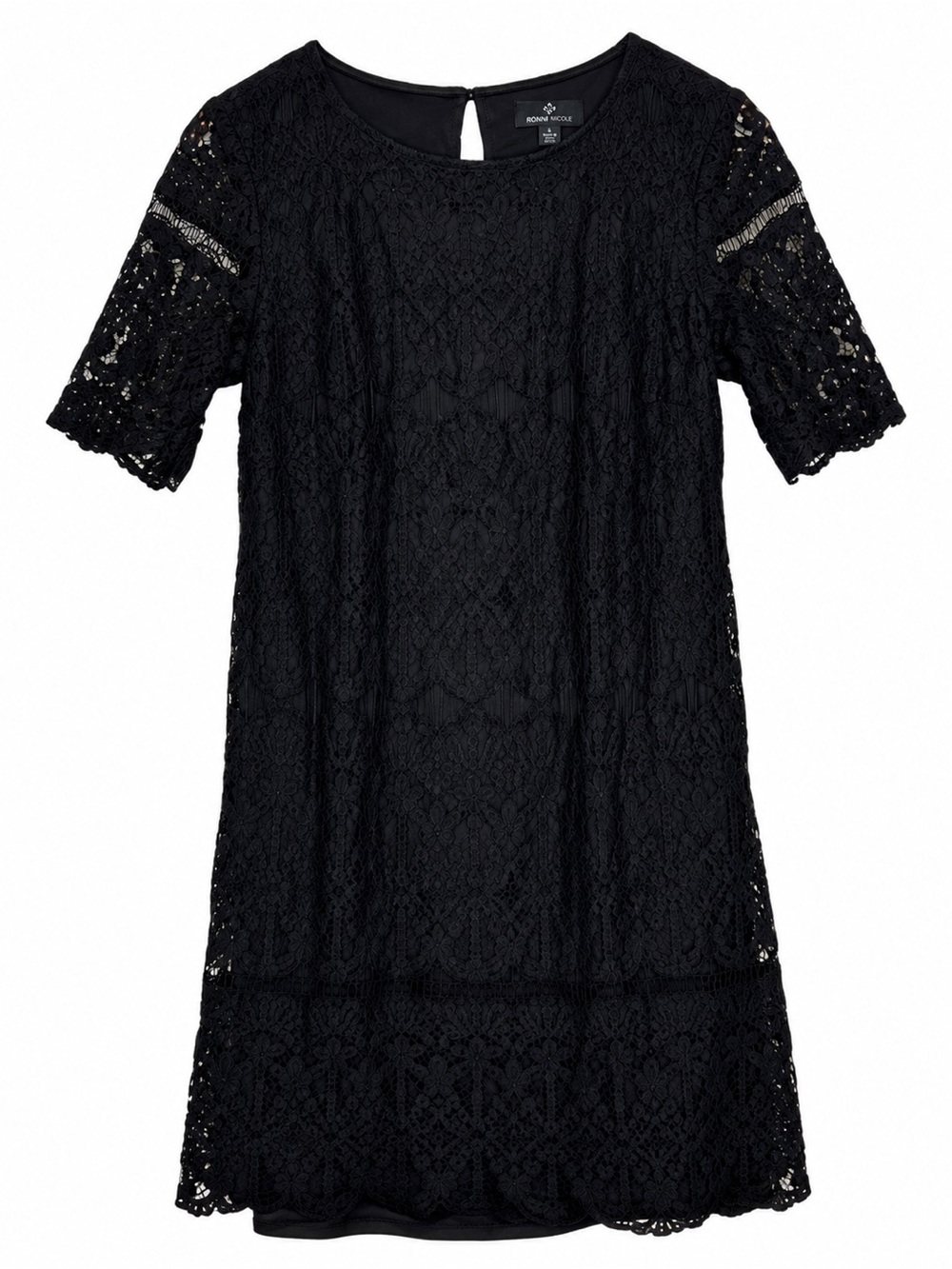 Ronni Nicole Floral Lace Shift Dress Size 6